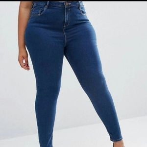 High waist skinny jeans